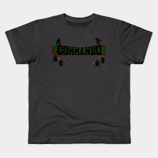 Commando 8 Bit Art Color Kids T-Shirt